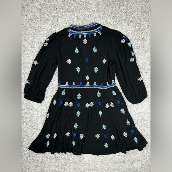 Free People Dress Swing Stargazer Embroidered Party Concert Rodeo Night Out Fest - Picture 4 of 4